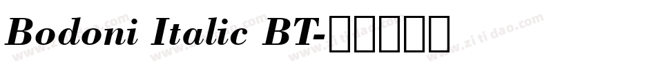 Bodoni Italic BT字体转换